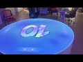 Round table desktop table finger touch with interactive projection 3D video laser touch Exhibition