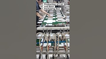 Making of Lid and Base Packaging Box😱‼️ #manufacturing #machine #box