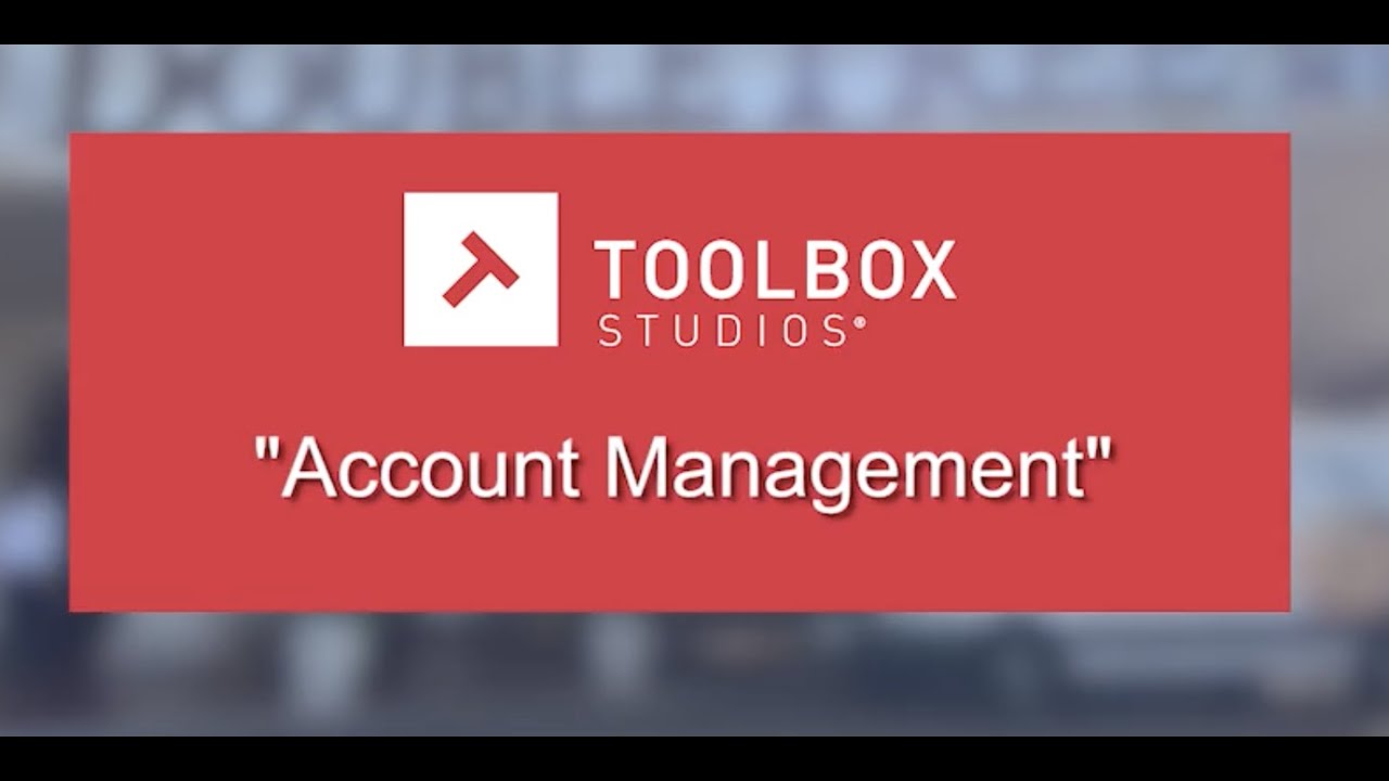 Account Management Youtube