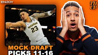 NBA Mock Draft picks 11-16: Lendeborg goes off the board | T'd Up with Pierre Andresen | NBA on NBC