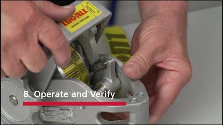 TEN Tool Tech Lug All Pre operation Inspection Video