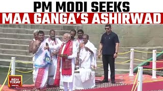 PM Modi Performs Aarti At Dasaswamedh Ghat In Varanasi Ahead Of Filing Lok Sabha Nomination