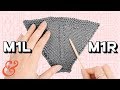 How to m1r make one right and m1l make one left knitting increase
