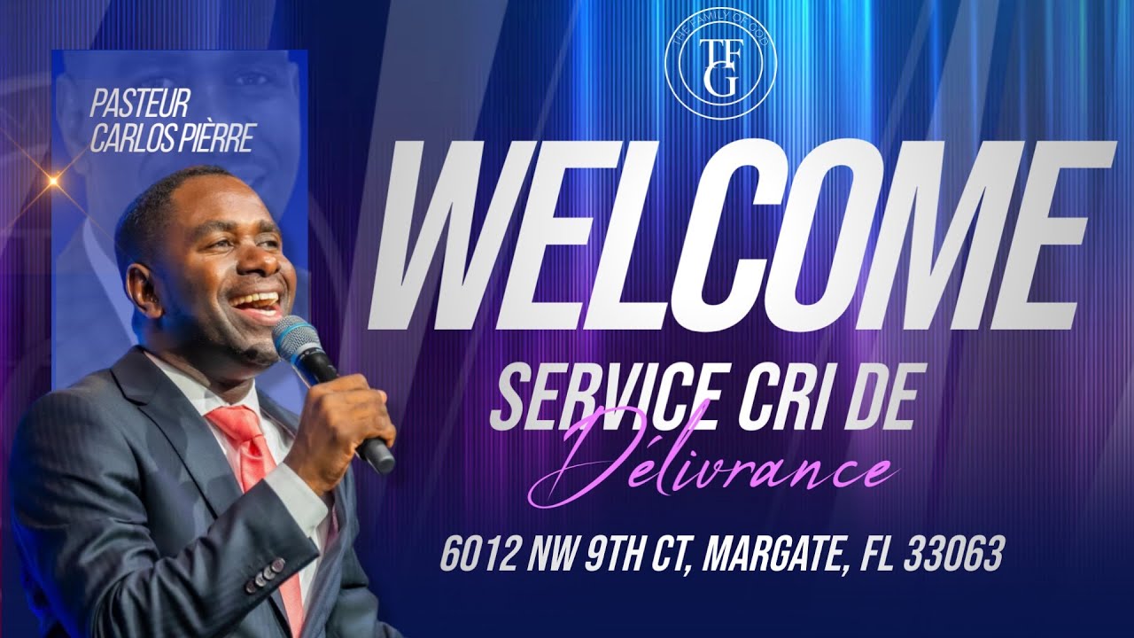 Service Cri De Délivrance | A Cry For Deliverance | 08/28/2025 | 6012 Nw 9th Ct Margate, FL 33063