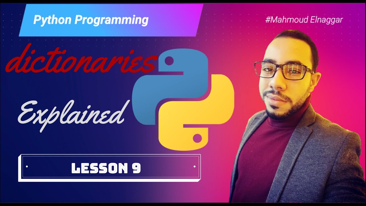 dictionaries [Python course in Arabic 2020] - YouTube