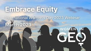 International Women's Day 2023 webinar - Embrace Equity