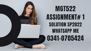 mgt522 assignment 1 sp2022 mgt522