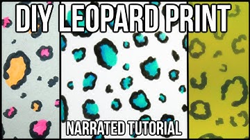 How to Draw EASY LEOPARD PRINT | NARRATED TUTORIAL