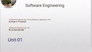 Software Engineering Lecture | Unit 1 Overview, Layered Technology & Process Framework
