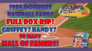 Another full Box Opening 1989 Donruss Baseball Cards Griffey Johnson Other GREATS #baseballcards