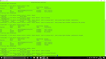 CIFS Share ACL Create, Modify NetApp Cmode 9.4