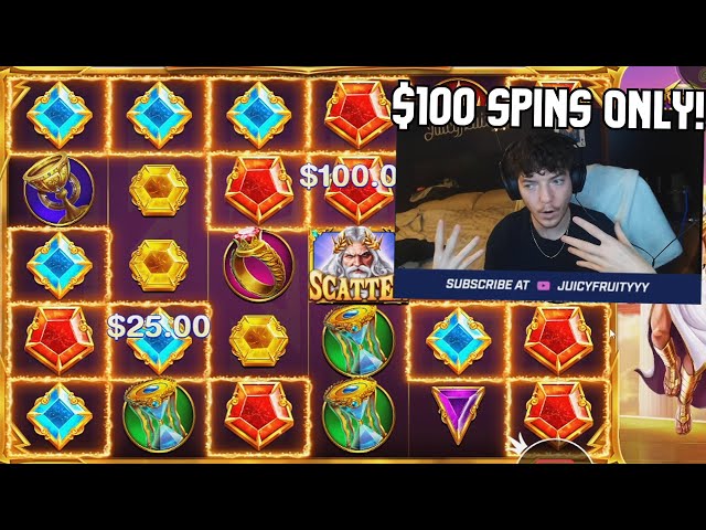 I tried $100 SPINS on GATES OF OLYMPUS! (STAKE) class=