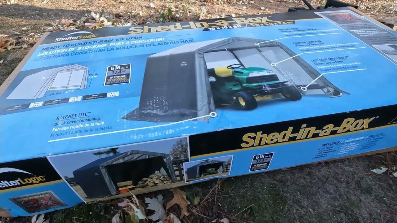 ShelterLogic 10x10x8 Shed In A Box Full Step By Step Assembly & First