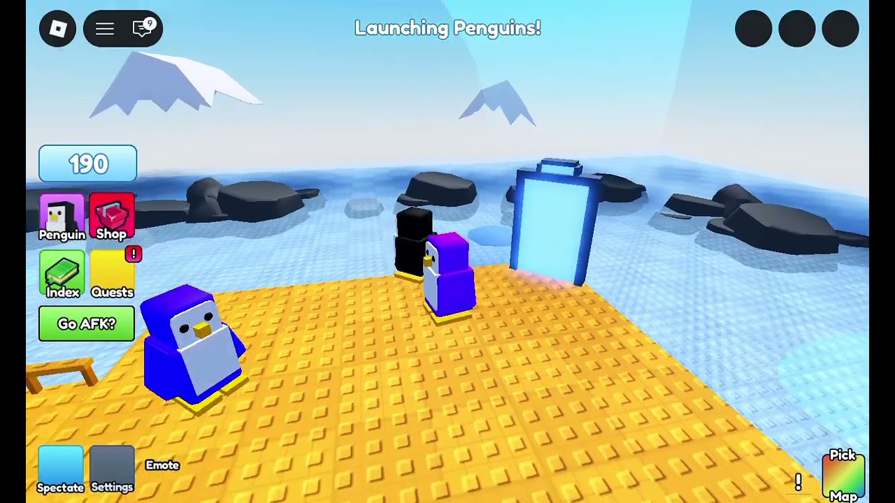 Стал пингвином что бы вытолкнуть всех игроков. Knockout в Roblox 