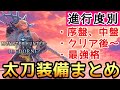 【MHWI】 序盤・中盤・終盤など 進行度別の太刀装備！【ゆっくり実況】