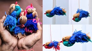 Easy and amazing craft ideas with Woolen | Making Wool Birds | Woolen Craft #woolencraft #easy