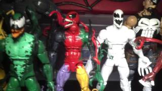 Marvel legends - Custom -Spider-Man-Venom-symbiotes- Deadpool- lasher- riot- phage-spiderverse 6" H