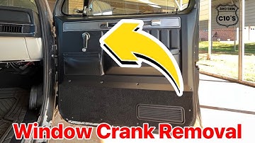 How to remove a Squarebody window crank.