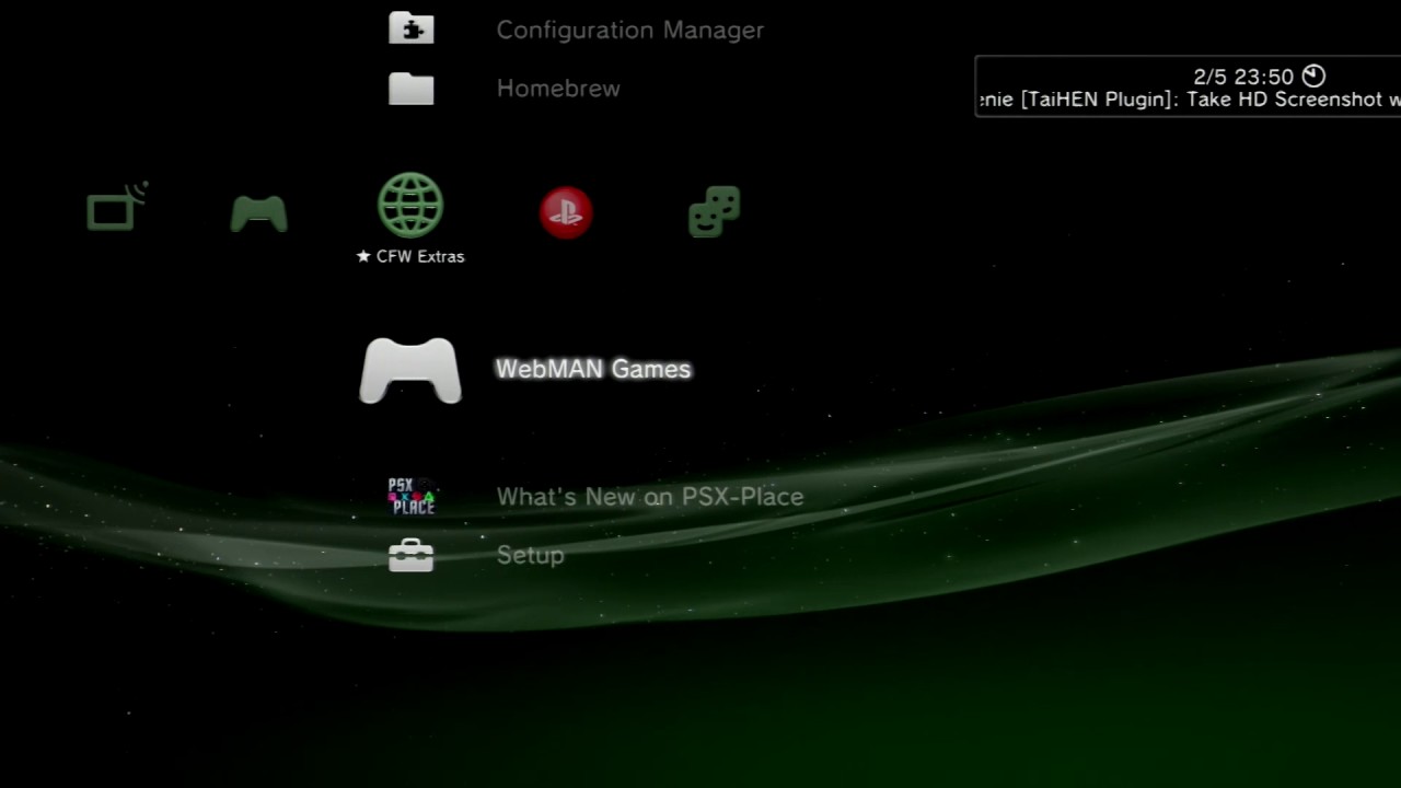 PS3HEN - Save Screenshot in XMB doesn't work?