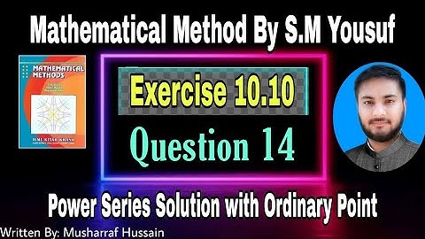 Mathematical Method By S.M Yousuf|| Exercise 10.10 Question 14 ||  #mathsbylogic ||Maths by Logic