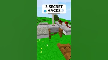 3 SECRET🐠HACKS✈️ (Death Bed) in Minecraft! #shorts