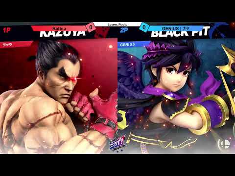 スマパ #61 - Rattsu カズヤ vs GENIUS | ナタ ブラックピット - スマブラ 大会 SmashPartyi#61