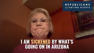 Army veteran and former Republican defends the integrity of the Arizona election