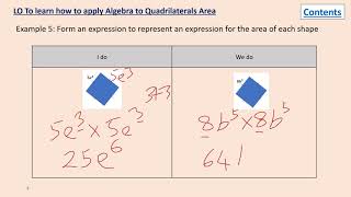 Year 11 Lesson 1 applying algebra to shape problems