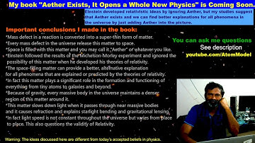 Book "Aether Exists, It Opens a Whole New Physics"  by Joseph George is Coming Soon
