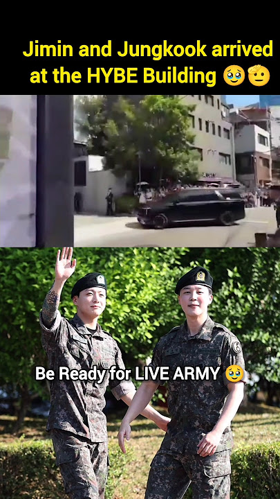 Jimin and Jungkook Have Arrived at HYBE Building π«‘π #jimin #jungkook #fypviralγ· #bts