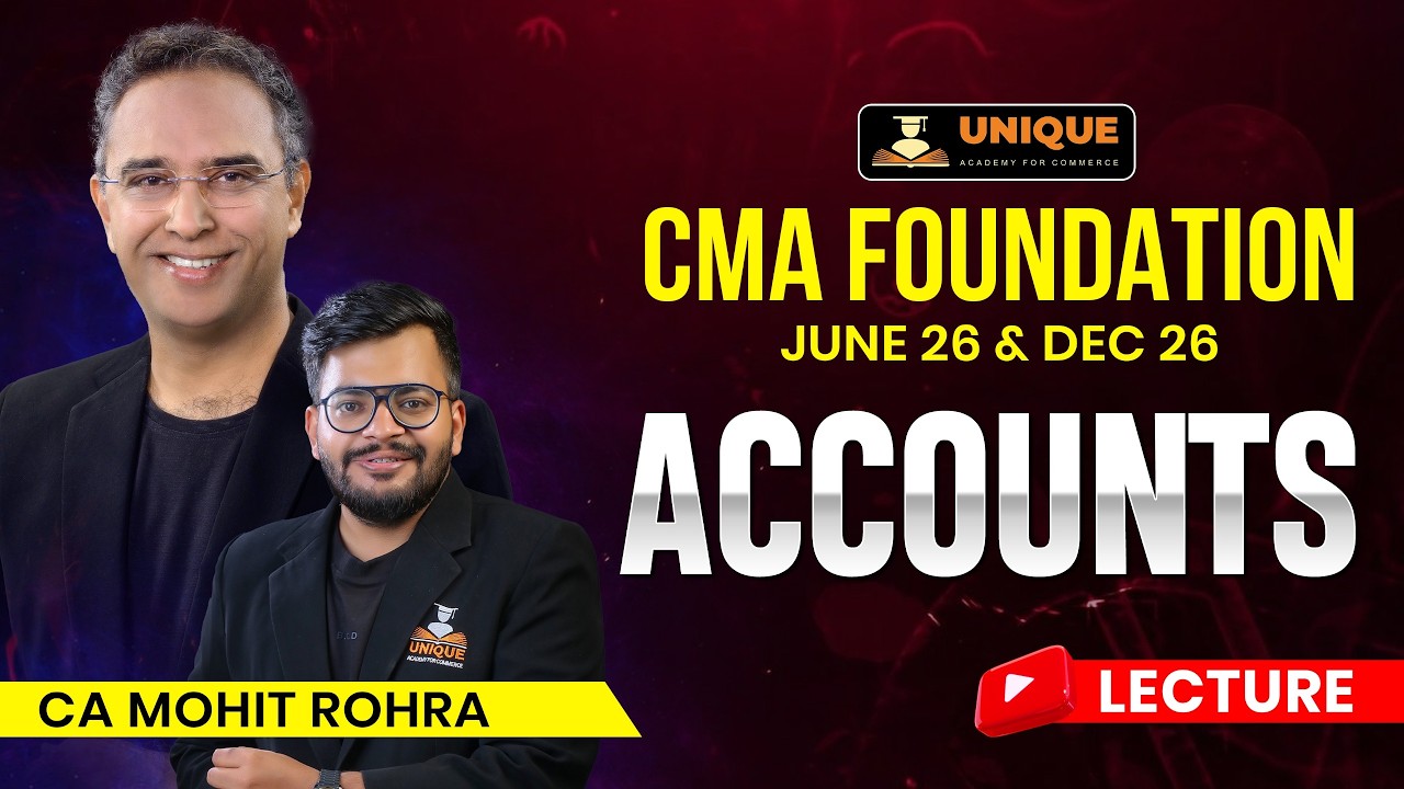 Demo Lecture - Fundamentals of Accounting - CA Mohit Rohra