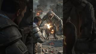 Gears of War: E-Day Monster Defeat 😱 Epic Animation Battle! #Shorts