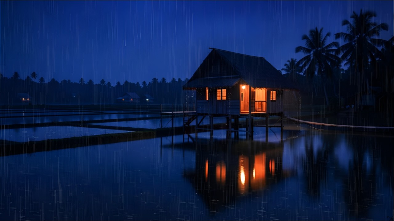 Cozy Rain Night Ambience – Peaceful Rain Sounds for Insomnia