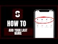 How to add your last name on Sauces