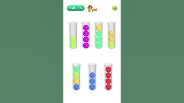 I play and collect marbles by color in the game, level 35 #shorts, #game, #gaming, #puzzle