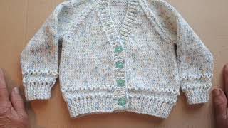 #28+1, 2 Row Easy Lace Stitch Cardigan, Sheila's Just Knitting
