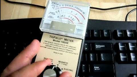 Laptop Computer Electric and Magnetic Fields Electromagnetic Interference (EMI) Demonstration