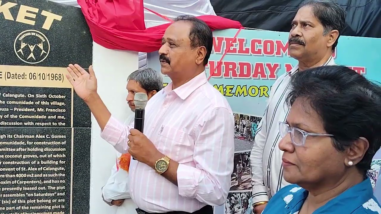 Inaugurated renovated Saturday market calangute by sarpanch jojeph siqveira.