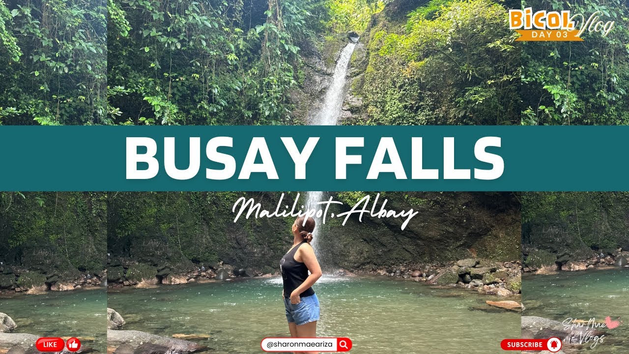 [4K] Busay Falls in Malilipot, Albay | Exploring Bicol - Travel Vlog Day 03