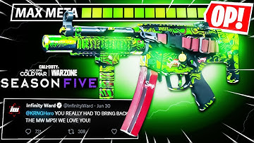 NEW OG MP5 META WARZONE SEASON 5... FASTEST KILLING 😍 MW MP5 BEST CLASS SETUP LOADOUT is OVERPOWERED