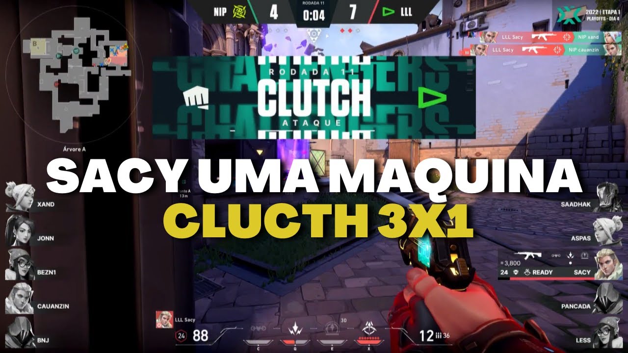 CLUTCH SACY, UMA MÁQUINA LOUD X NIP VCT