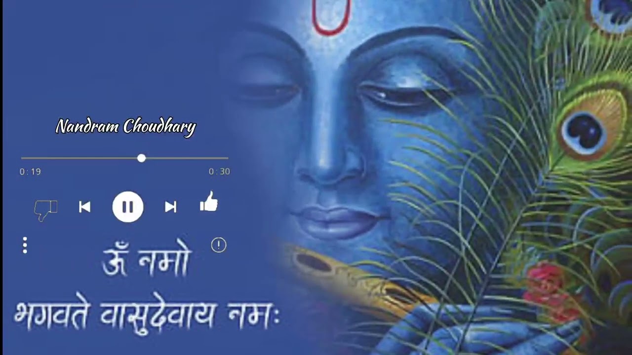 Om Namo Bhagwate Vasudevay (Singer_Nandram Choudhary)