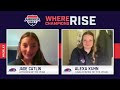 UMass Lowell's Jade Catlin & Alexa Kuhn Talk about winning 2025 #AEWLAX Major Awards