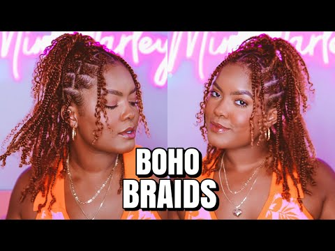 Boho Goddess Braids on Natural Hair! | Tutorial