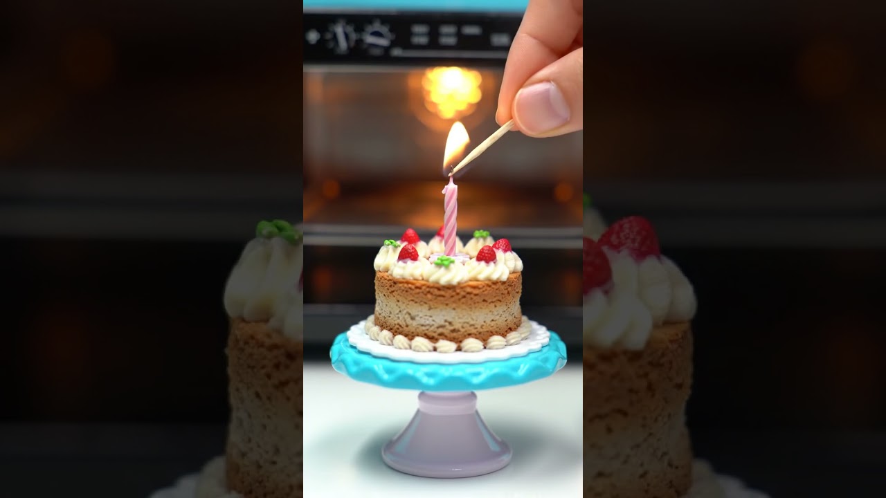 Tiny Birthday Cake Magic! 🎂✨