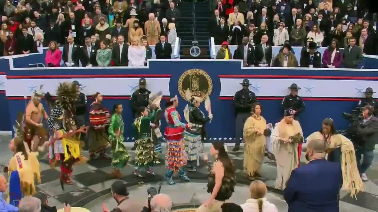 Spanberger Inauguration: Virginia Indian Tribes perform Blessing of the Ground