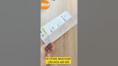 #shorts  QuangcaoAChau.asia- In tờ rơi gập đôi cấn 1 đường giữa giới thiệu dịch vụ ngân hàng