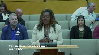 Tangipahoa Parish Council Meeting | November 22,  2021