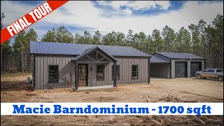 Macie Barndominium - 1700 sqft - 3 Bedroom - 2 Bath