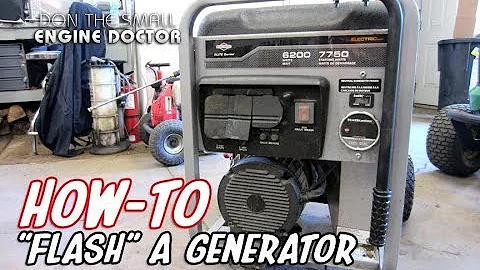 HOW-TO "Flash" A Generator | Make It Produce Power Again | MUST WATCH
